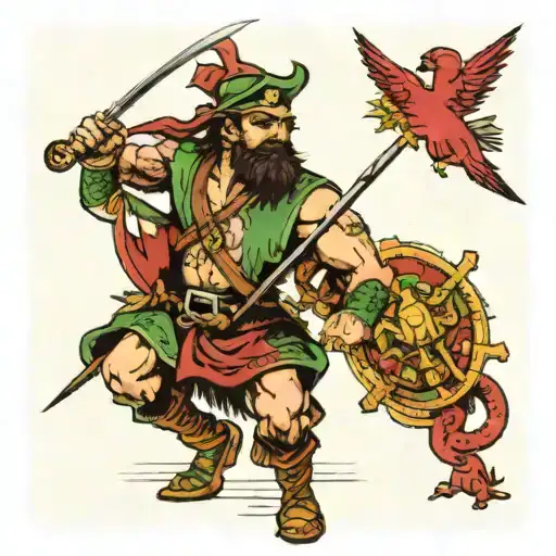 A Cuban And Irish Warrior Battling