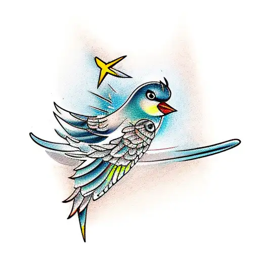 Bird Flying Through Lightning