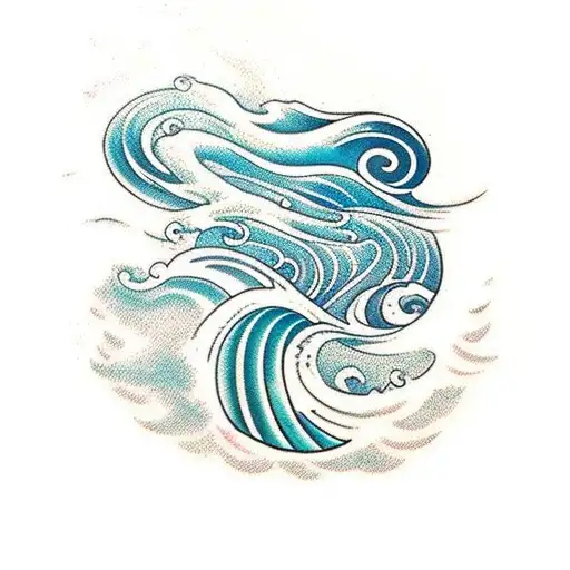 Ocean Waves Move Steady Restart Constant