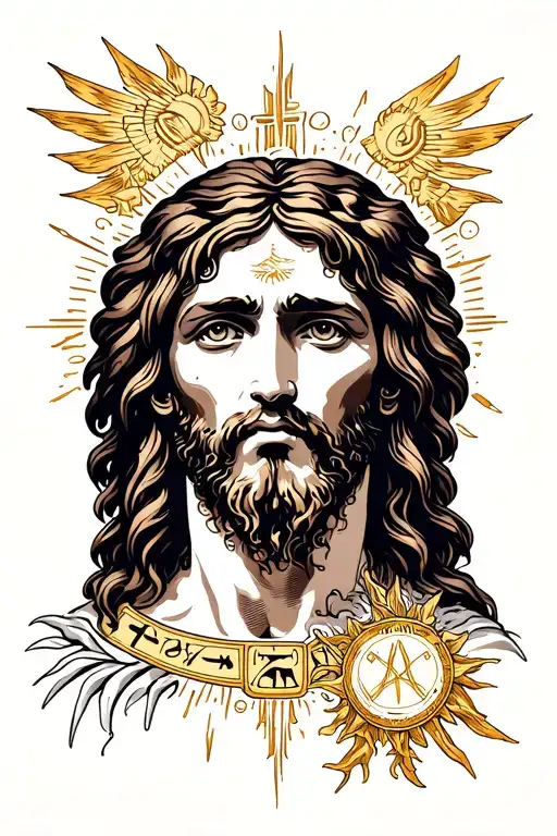 Zodiacs Mixed With Jesus Christ Suffering