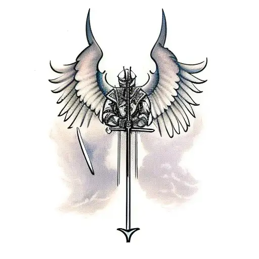 Archangel Holding Sword
