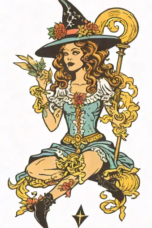 Witchy Tarot Card