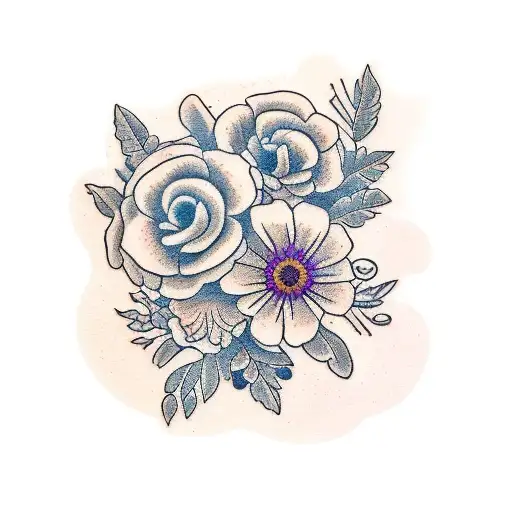 November Birth Flower Janurary Birth Flower April Birth Flower Sleeve