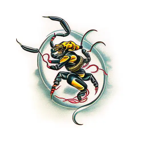 Scorpion Made Of Roses