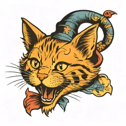 My Ginger Cat With An Open Mouth And A Smile Like Einstein