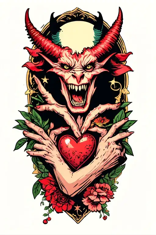 Demon Haunting But Losing Fight Against Love Kindness And Strength