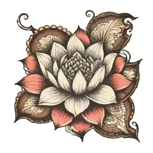 Lotus Flower Boho Mendala