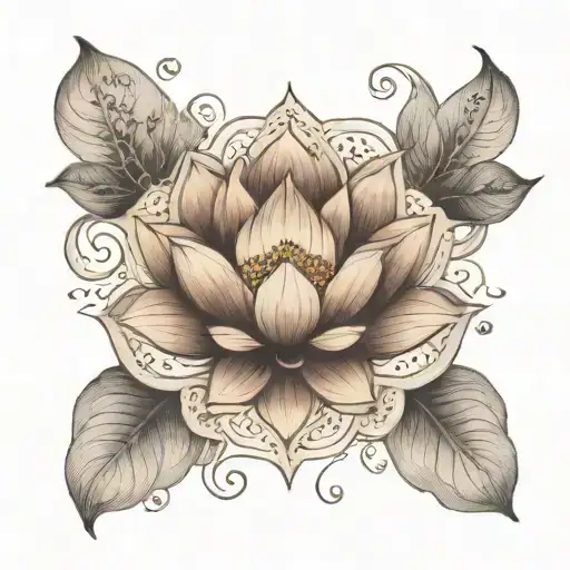 Lotus Flower Boho Mendala