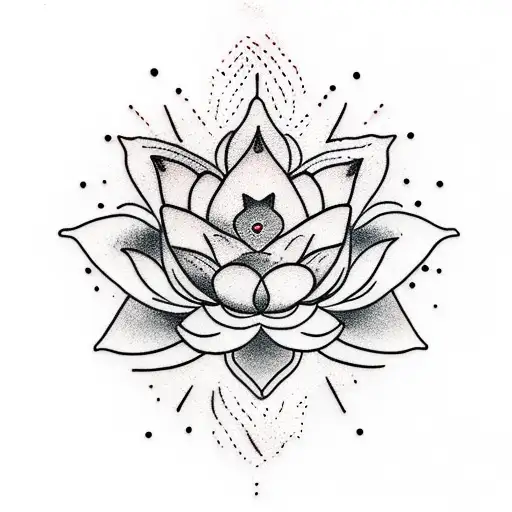 Mountain With Lotus Flower