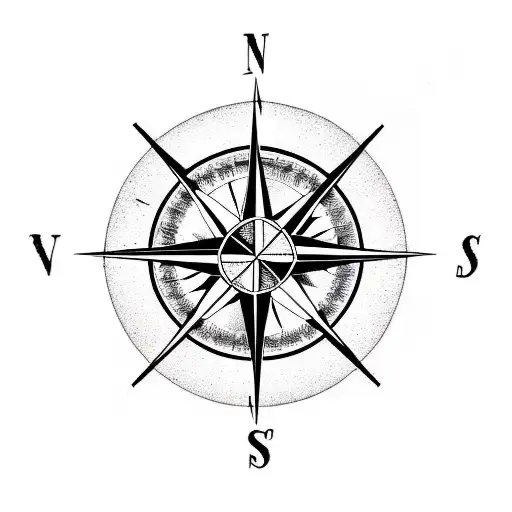 Compass Rose With Banner That Says Sing Me No Hymns