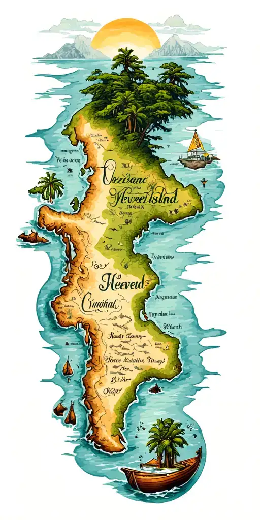 Neverland Island Map