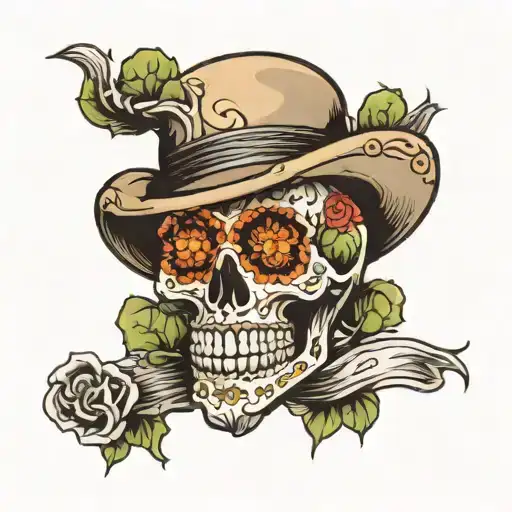 Terry Pratchett Sugar Skull