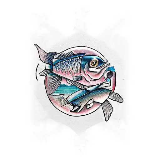 Jesus Fish With The Word Ichthus