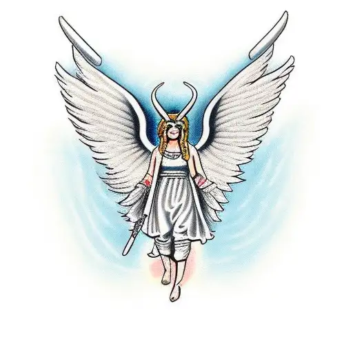 Biblically Accurate Angel With Horns
