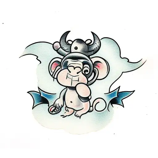Monkey In A Cow Costume