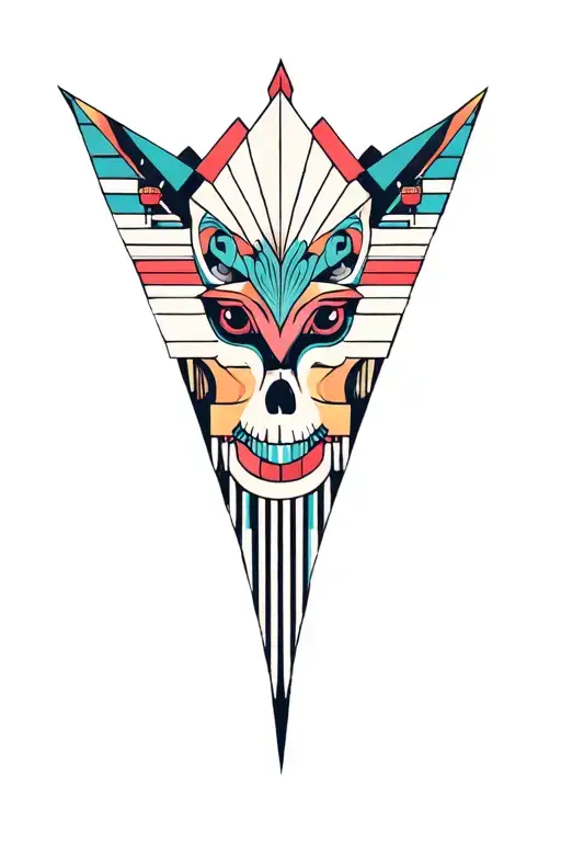 Synthesizer Cirquit Geometric Design Under Knee Color