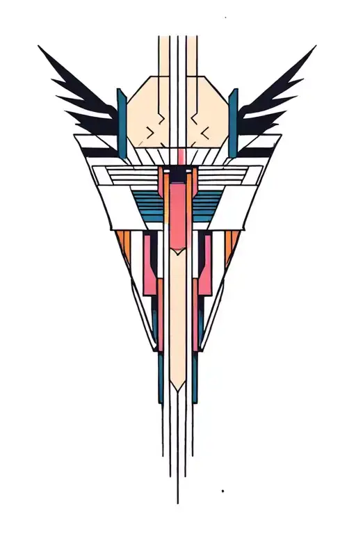 Synthesizer Cirquit Geometric Design Under Knee Color