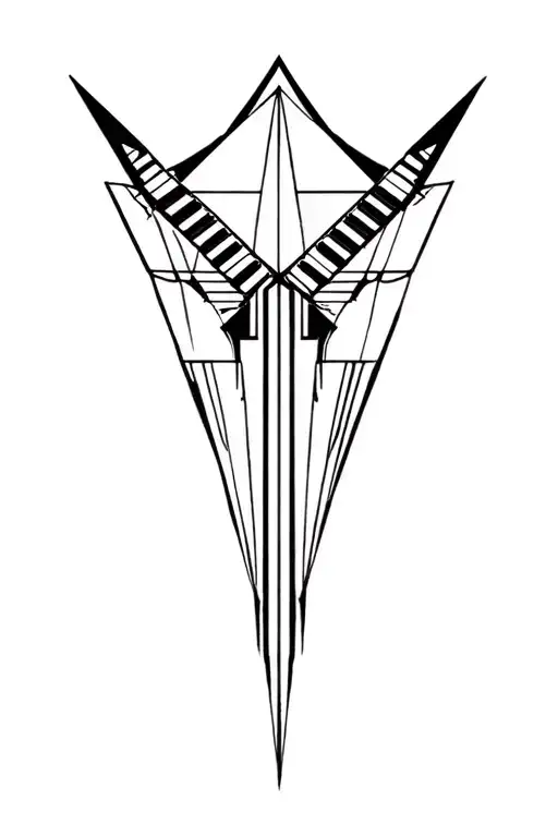 Synthesizer Cirquit Geometric Design Under Knee Color