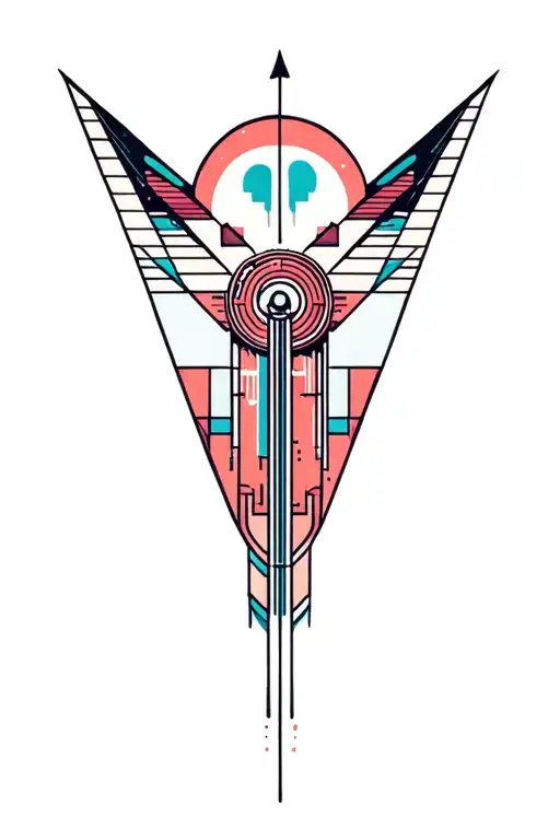 Synthesizer Cirquit Geometric Design Under Knee Color