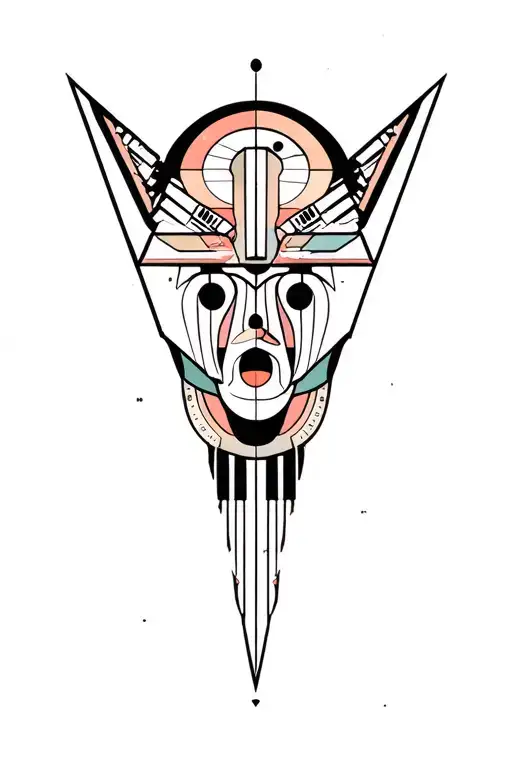 Synthesizer Cirquit Geometric Design Under Knee Color