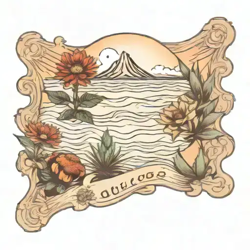 Florida Dunes With Indian Blanket Flowers And Agave