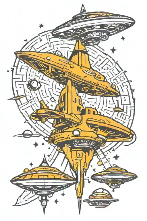 Cyberpunk Ufo Abducting