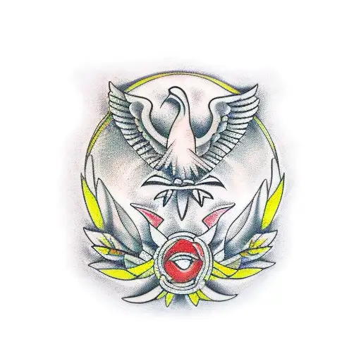 Yellow Bird Silver Wreath