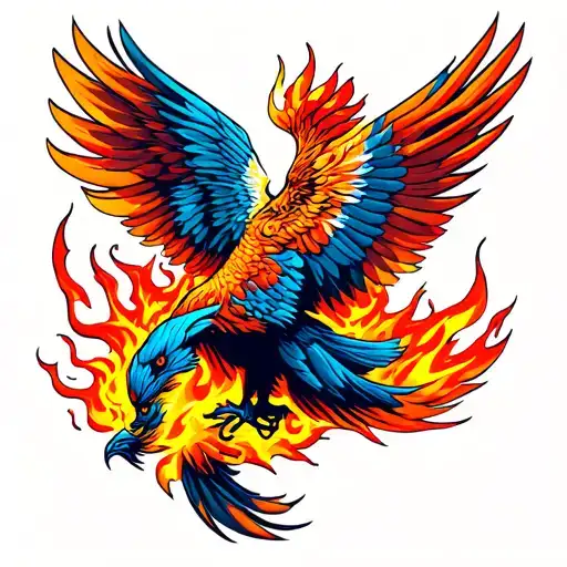 Phoenix Bird Rising Fire Coming