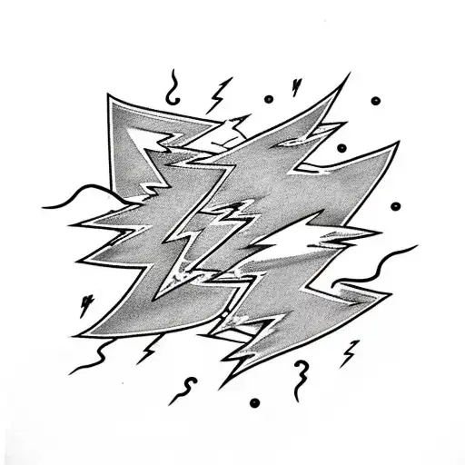 The Word Storm With Lightning Bolts Through Lettering