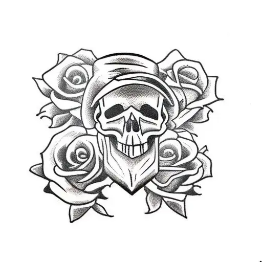 Skull And Roses