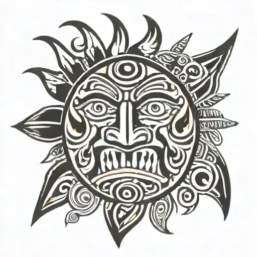 Haida Sun Face