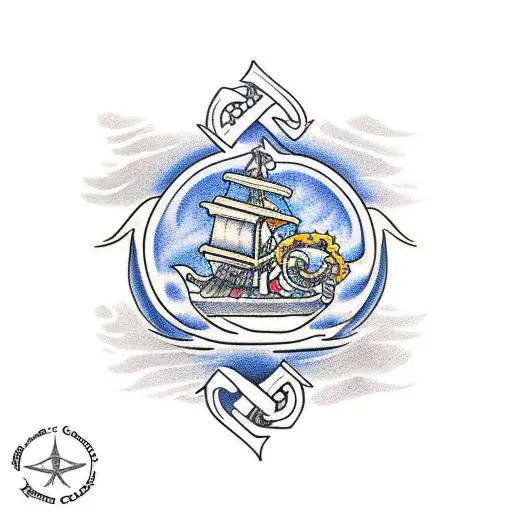 Kraken And Coast Guard Ship