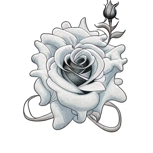 Rose That Merges Into Daisy