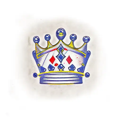 Crown With Loyalty Over Love Spelt In It