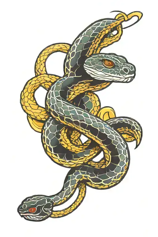 Snake With A Back Ground