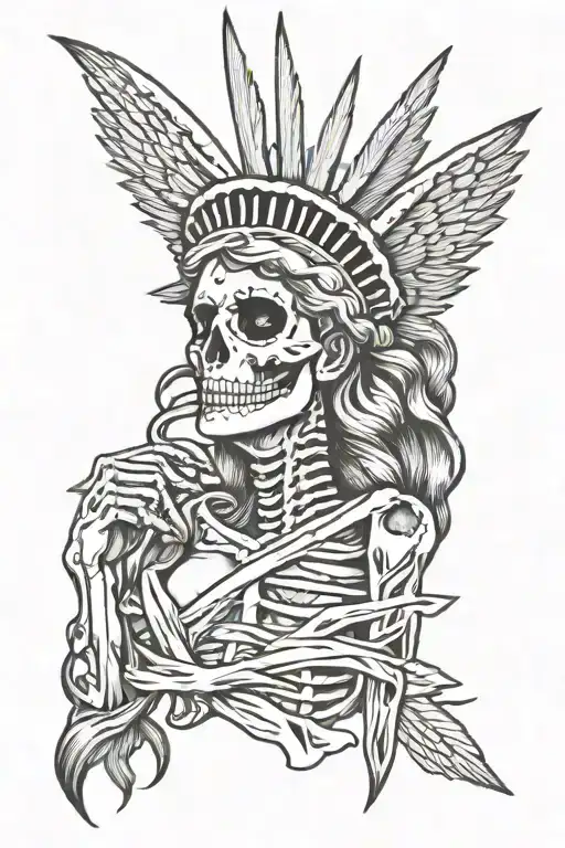Lady Liberty Skeleton