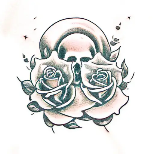 Skull And Roses
