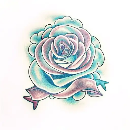 Singno De Cancer Com Uma Rosa E A Lua