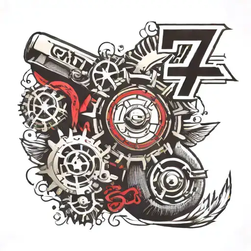 Number 47 With Gear Leaning Towards Car Enthusiasts