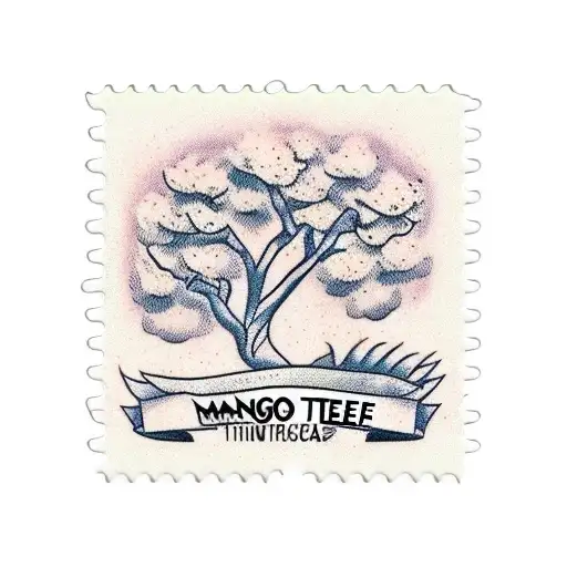 Mango Tree In A Post Stamp
