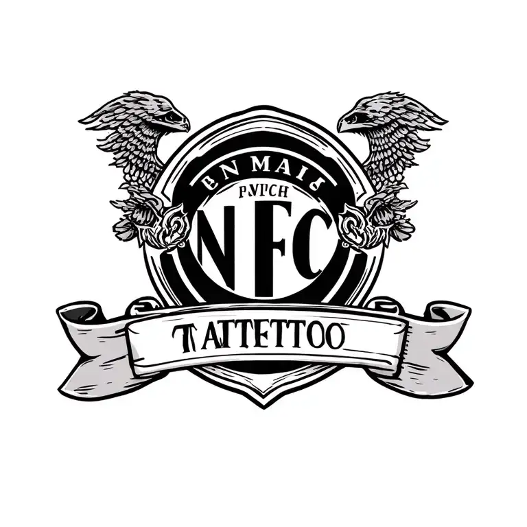 Nufc Badge Incorporated Into The Design