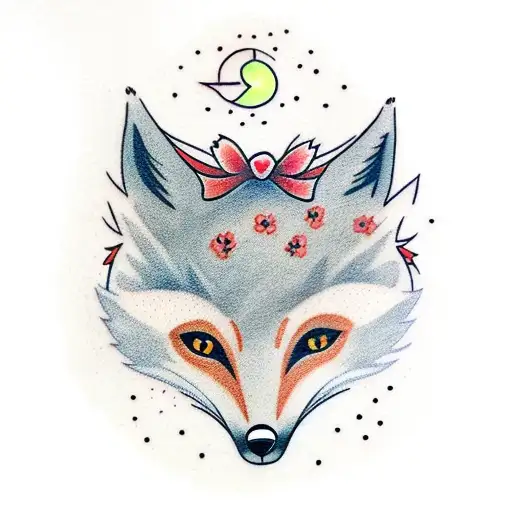 A Sad Fox At A New Moon
