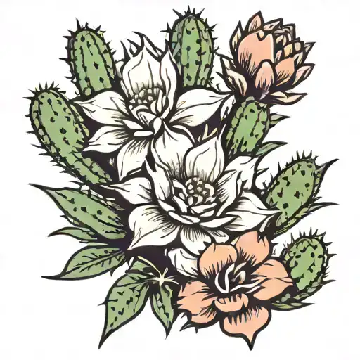 Cactus With A Flower