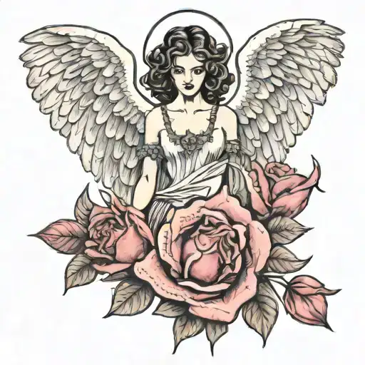 Fallen Angel For Falling In Love With A Human And Condemned To Die In The Forearm