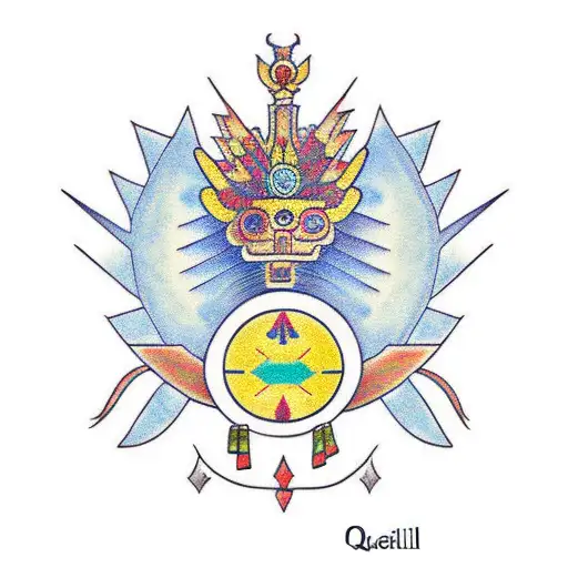 Quetzal With Aztec Crown