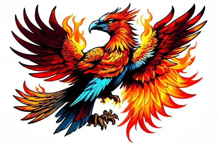 Fire Phoenix Bird