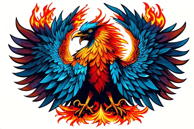 Fire Phoenix Bird