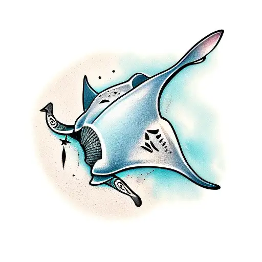 Manta Ray With The Name Mary
