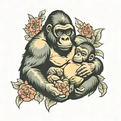 Gorilla And Babys