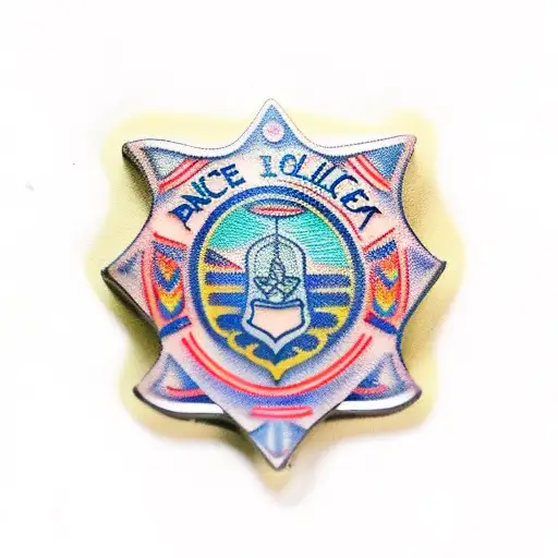 Police Badge With Number 114